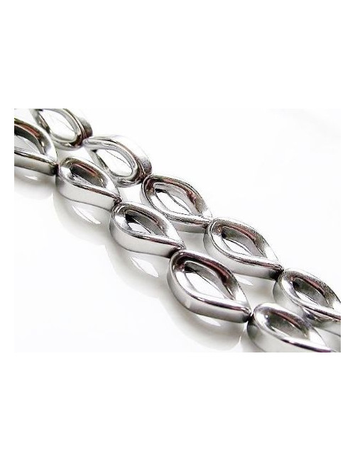 Perles hématite argenté