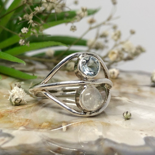 Bague en pierre avec argent 925