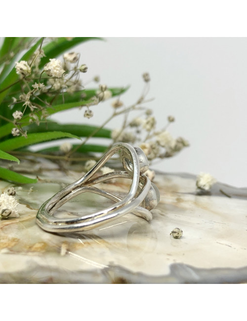 Bague en pierre avec argent 925