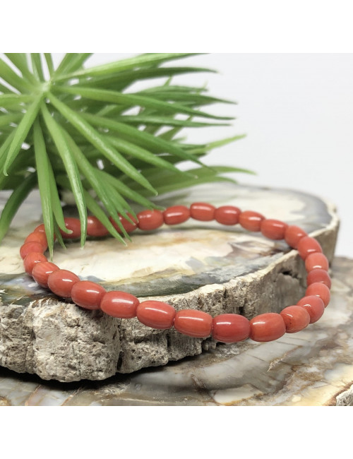 Bracelet extensible en corail bambou