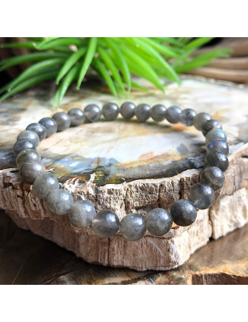 Bracelet extensible en Labradorite