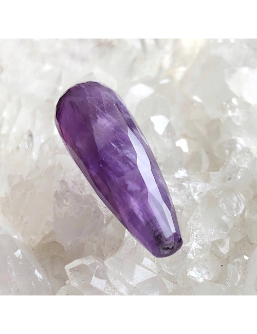 Perle en pierre d’améthyste pour la création de vos bijoux