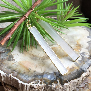 Sélénite, Boucles d’oreilles pendantes