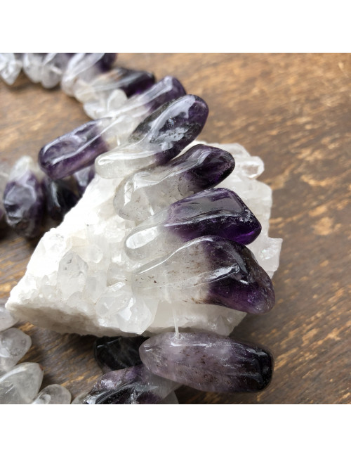 Perles améthyste pour création de vos bijoux
