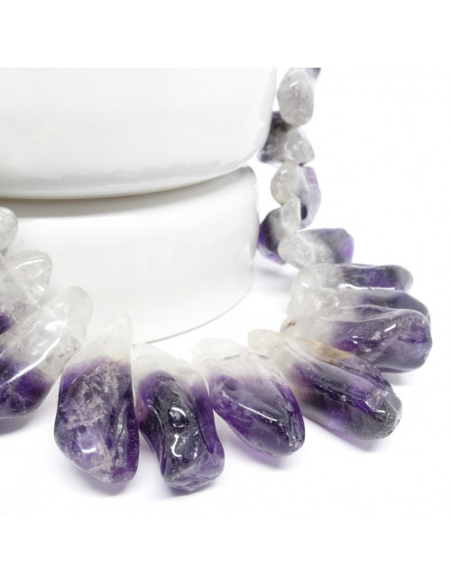 Perles améthyste pour création de vos bijoux