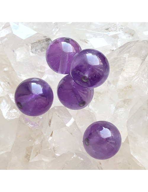 Création de vos bijoux, perles en améthyste