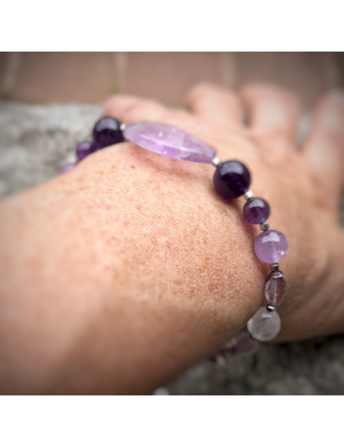 Améthyste et hématite