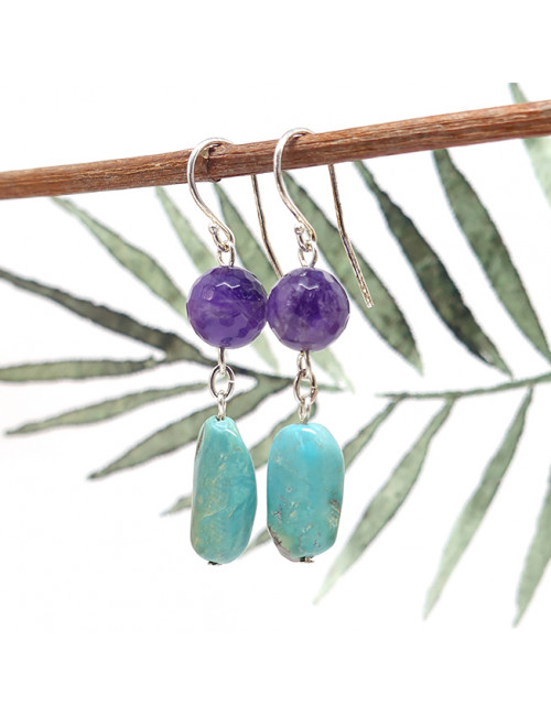 Turquoise et améthyste