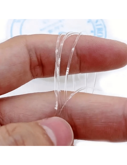 Élastique Crystal transparent 1 mm, 50 cm