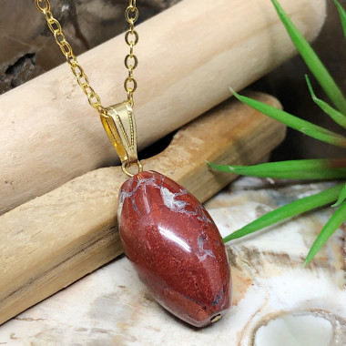 copy of Jaspe bréchique monté en pendentif