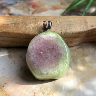 Tourmaline melon d'eau roulée