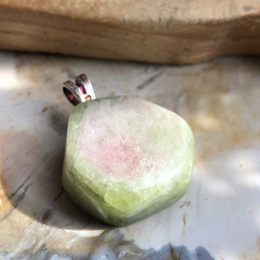 Tourmaline melon d'eau roulée