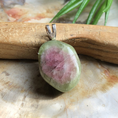 Tourmaline melon d'eau roulée