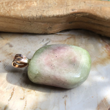 Tourmaline melon d'eau roulée