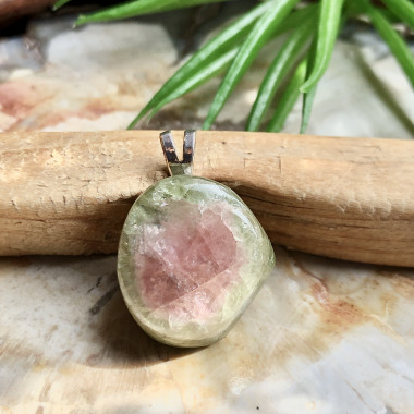 Tourmaline melon d'eau roulée