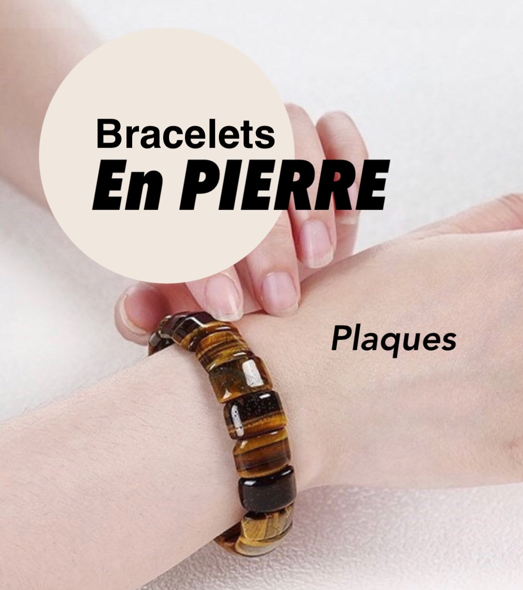 Découvrez les nouveaux bracelets plaques en pierre