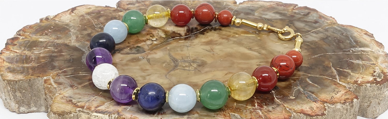 Bracelets Chakras en pierres semi-précieuses