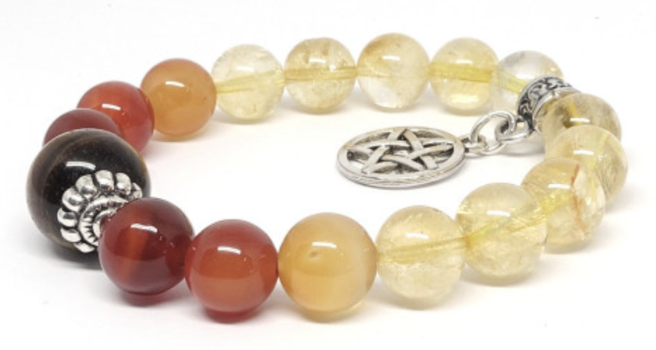 Bracelet Citrine et Cornaline