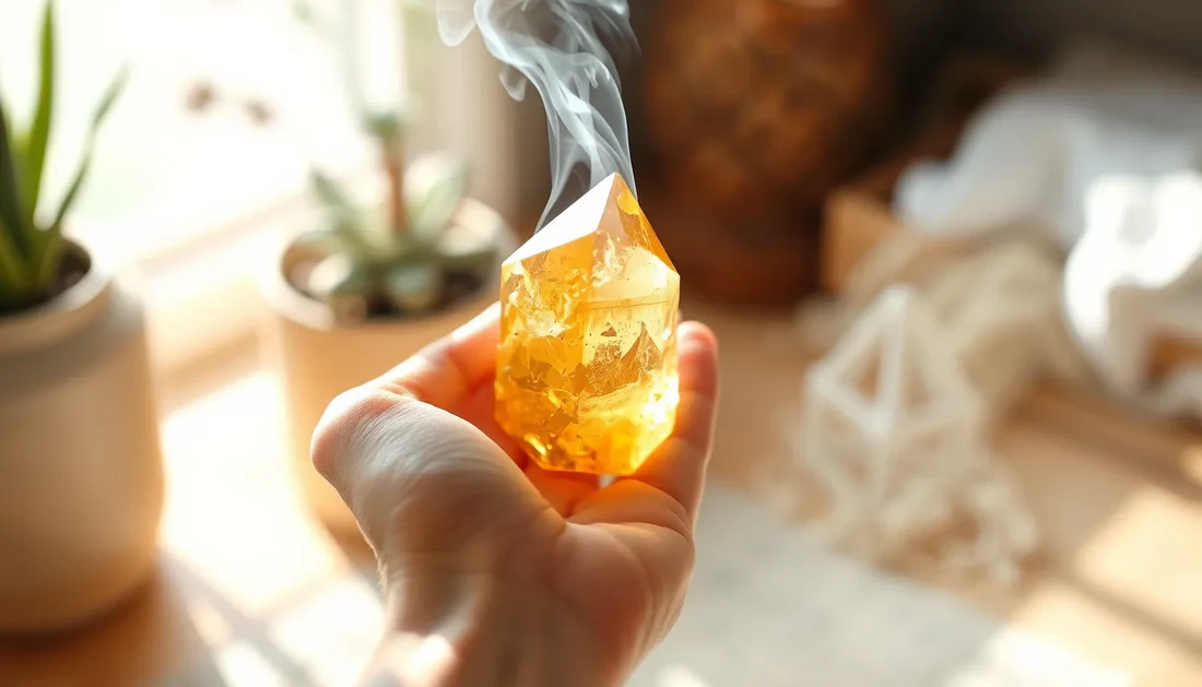 Citrine purification par la fumée