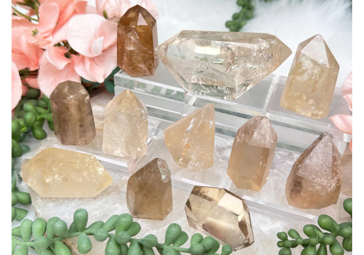 Véritable Citrine naturelle non chauffée de toutes formes