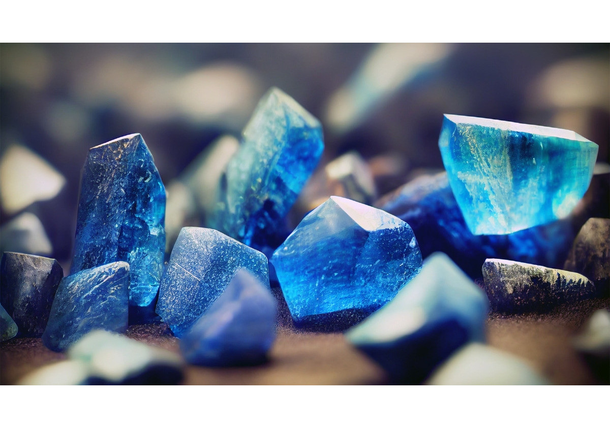 Découvertes de 11 pierres semi-précieuses bleues