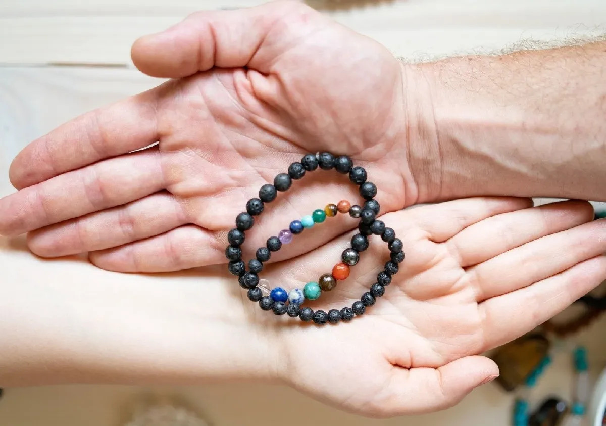 Bracelets 7 chakras avec vraies pierres naturelles