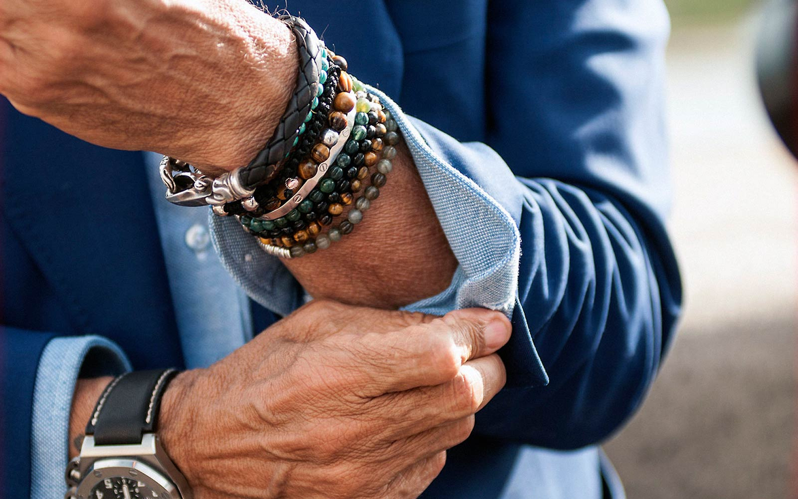 bracelet pour homme en perles : tendance et naturel pour ce bijou